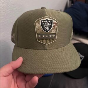 9fifty Olive Green Raiders Cap